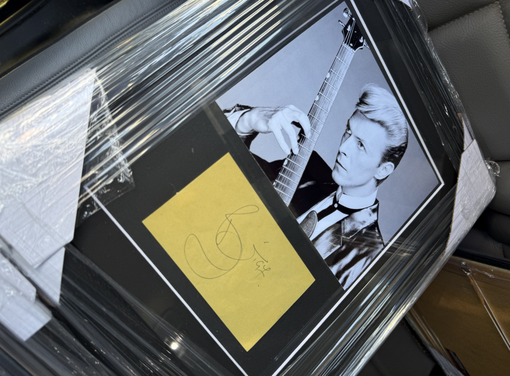 David Bowie Autographed Photo.